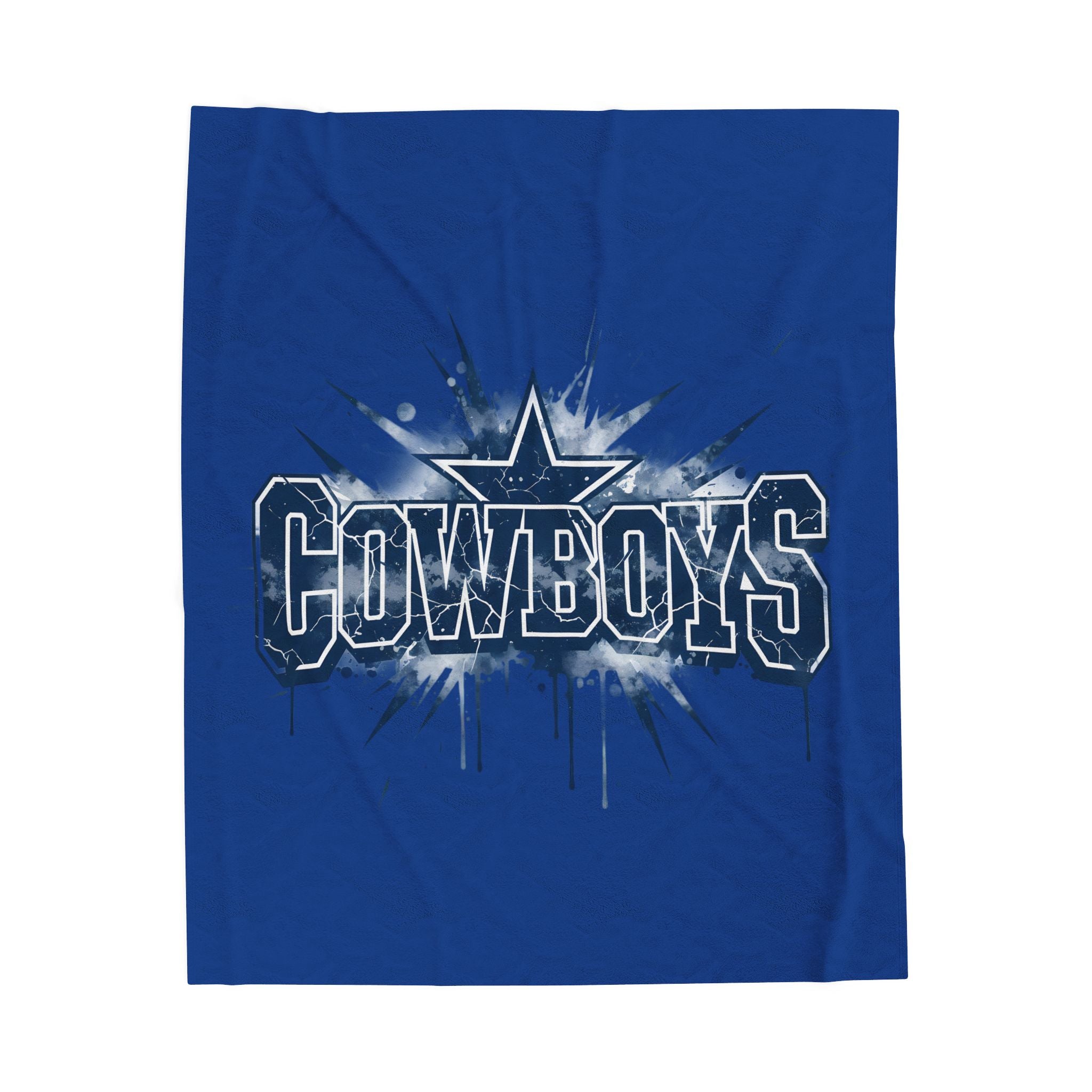 Cowboys Velveteen Plush Blanket