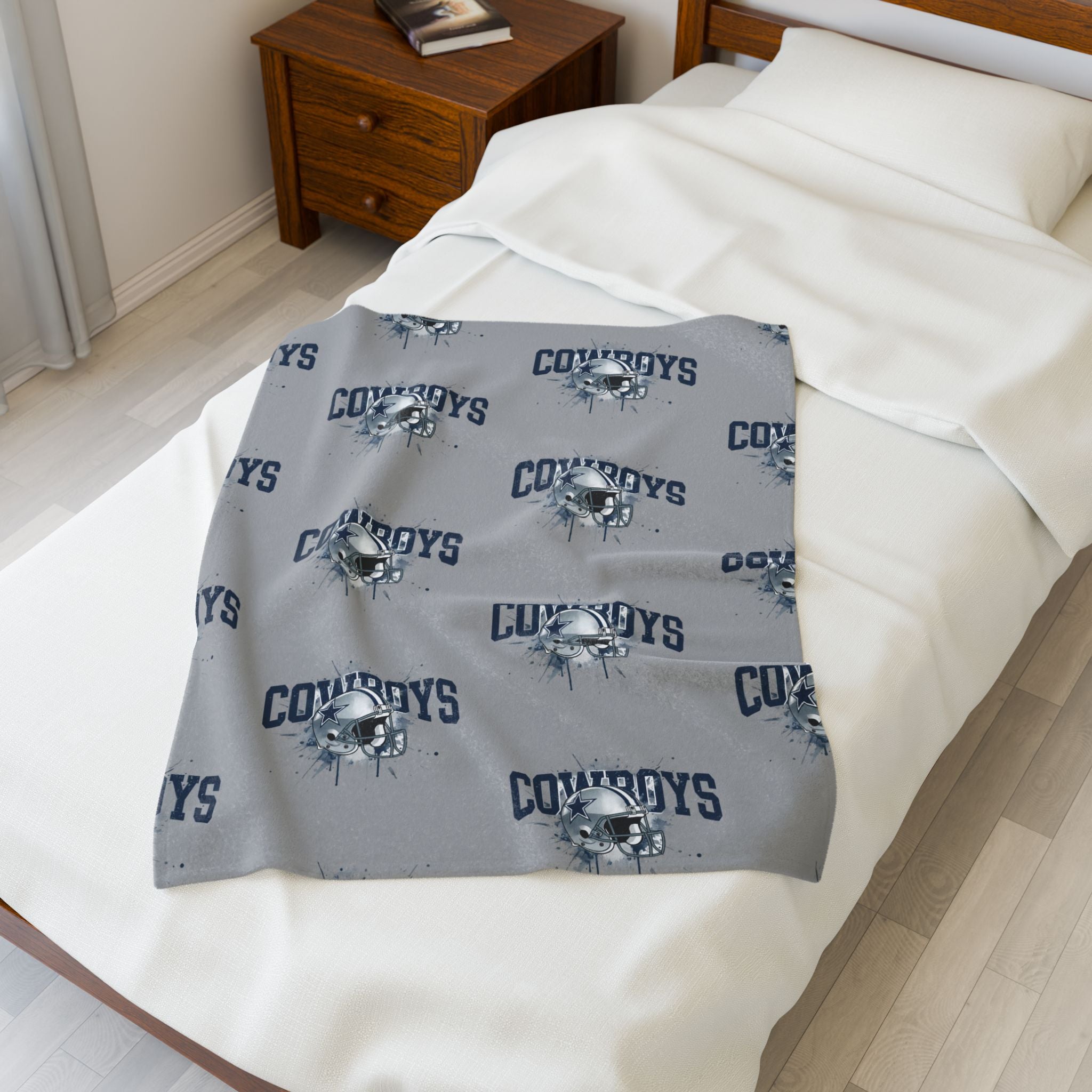 Cowboys Velveteen Plush Blanket – Soft Team Logo Throw for Game Days & Gifts