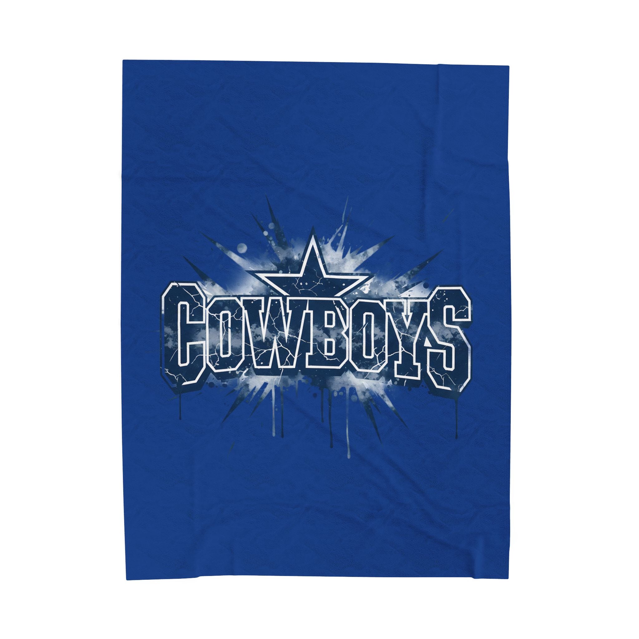 Cowboys Velveteen Plush Blanket