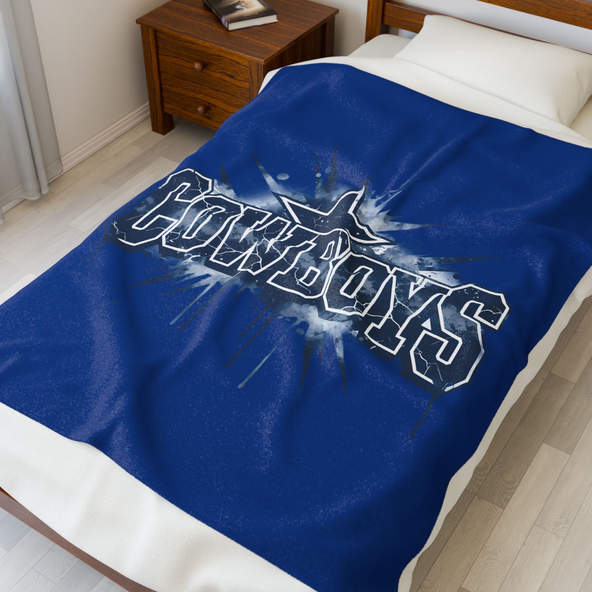 Cowboys Velveteen Plush Blanket