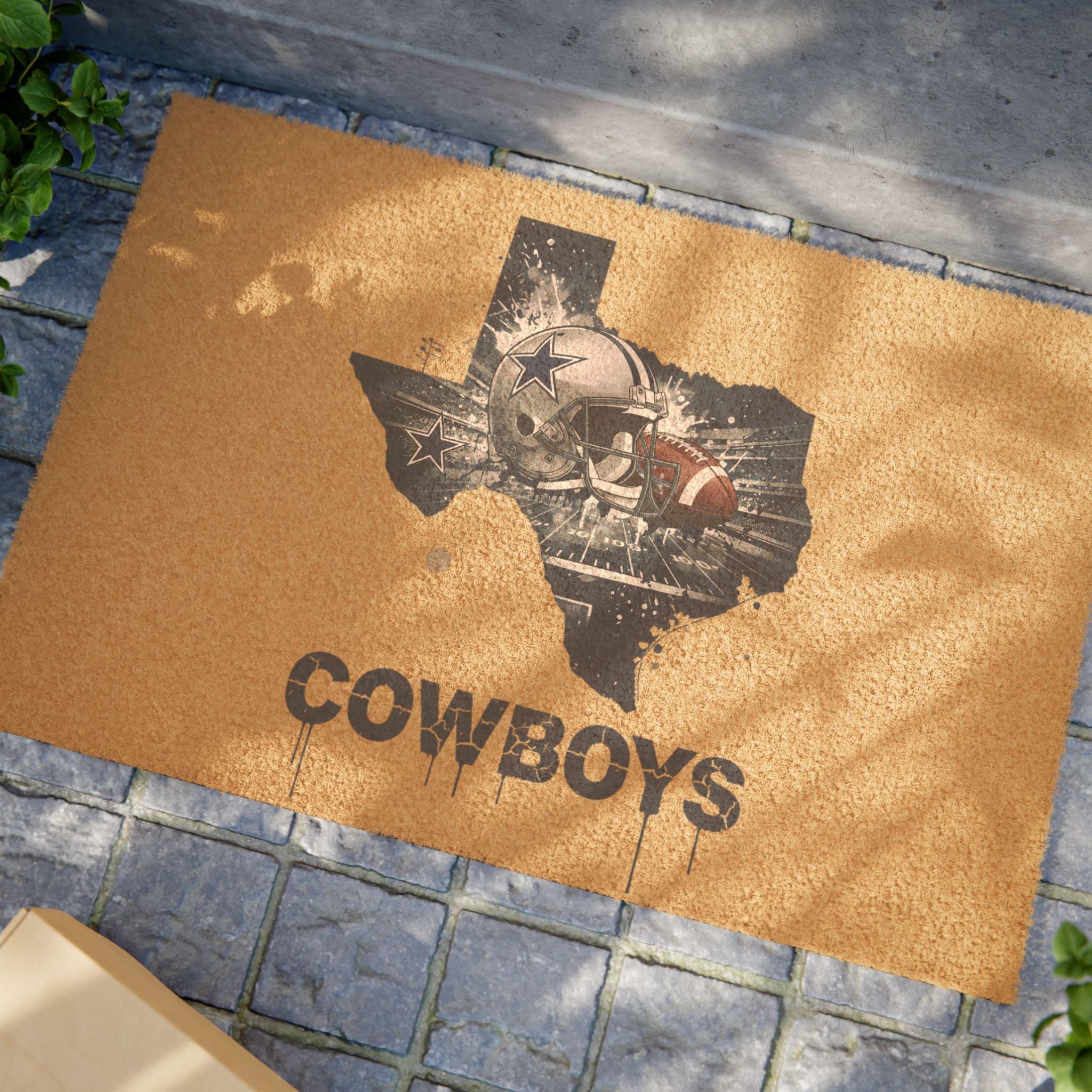 Dallas Cowboys Texas Welcome Doormat — Football Fan Front Door Mat
