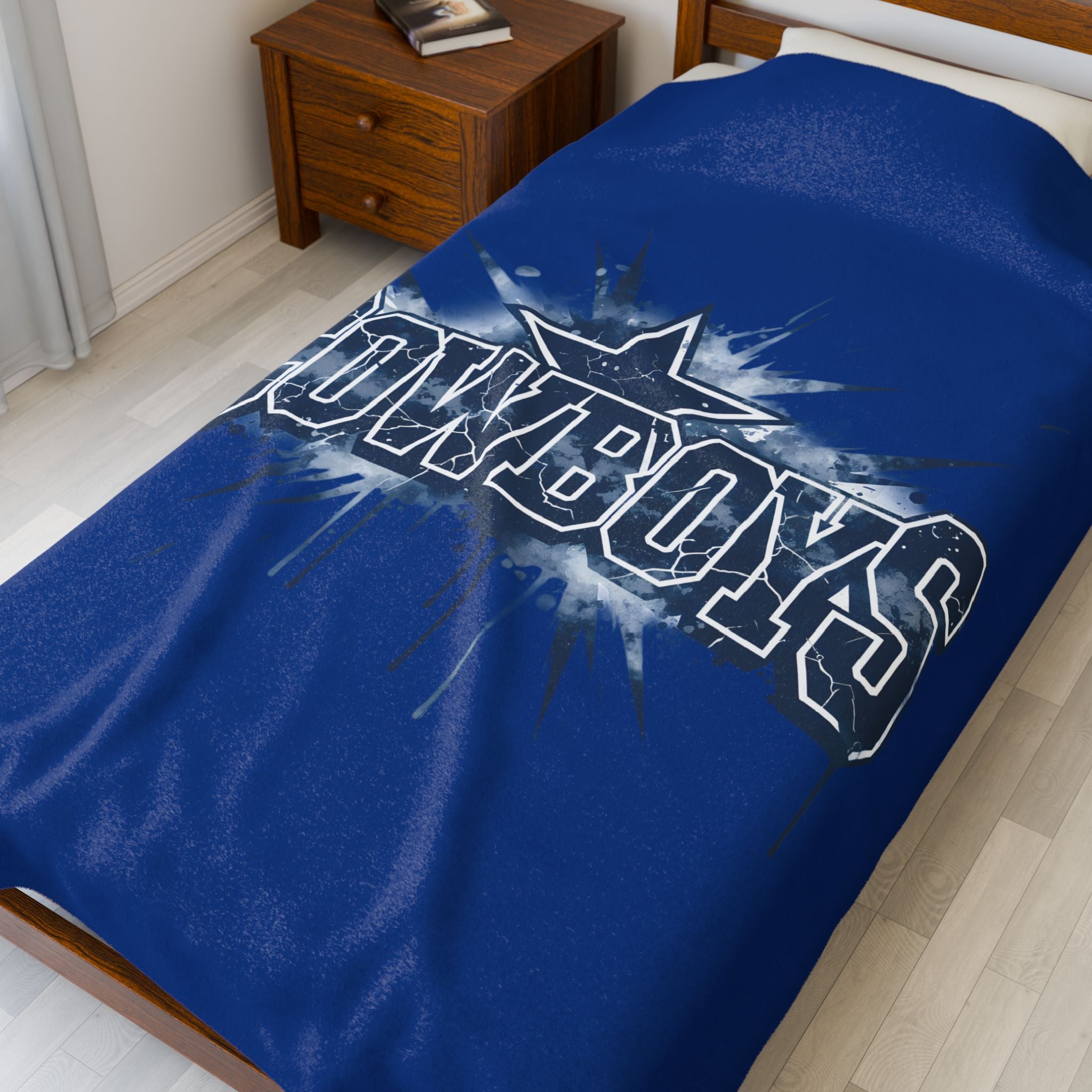 Cowboys Velveteen Plush Blanket