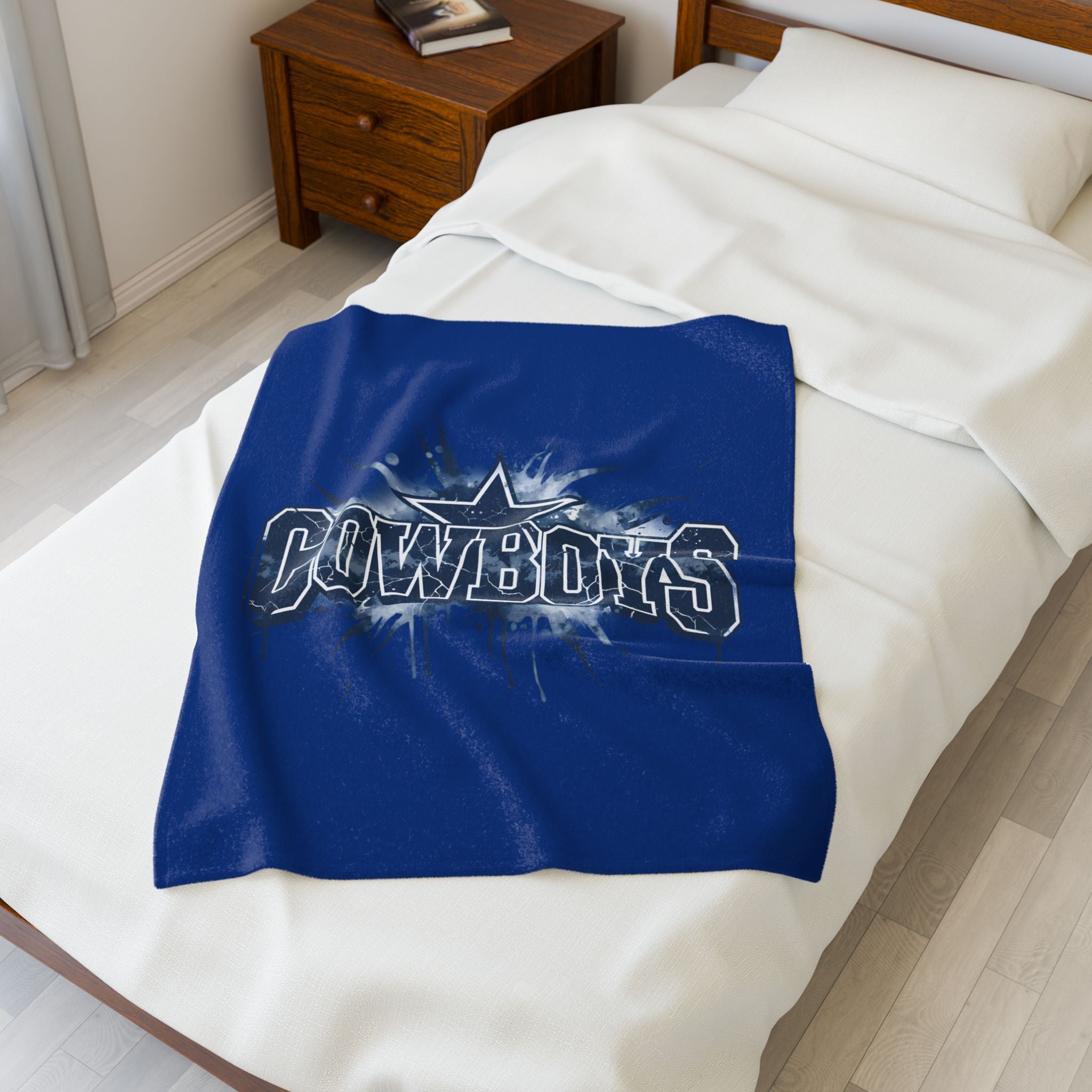 Cowboys Velveteen Plush Blanket